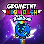 เกมส์บล็อคนีนออนวิ่งผจญภัย Geometry Neon Dash Rainbow