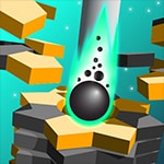 เกมส์ลูกบอลพุ่งทำลายบล็อก Helix Stack Ball