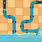 เกมส์ต่อท่อน้ำที่บ้าน Home Pipe Water Puzzle Game
