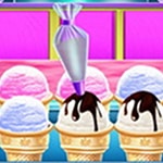 เกมส์ทำไอศกรีมโคนสุดน่ากิน Ice Cream Cone Maker Game