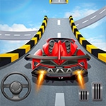 เกมส์ขับรถเก็บเหรียญบนดาดฟ้า Impossible Car Stunts – Mega Car Ramp