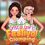 เกมส์แต่งตัวไปตั้งแคมป์ 4 คน Insta Girls Festival Glamping