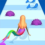 เกมส์นางเงือกเก็บหางผ่านด่าน Mermaids Tail Rush Game
