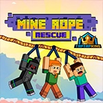 เกมส์ช่วยชีวิตมายคราฟ Mine Rope Rescue