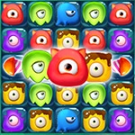 เกมส์จับคู่มอนสเตอร์แคนดี้ Monster Candy Crush Game