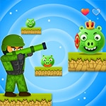 เกมส์ทหารยิงหมูเขียว Mr. Soldier Game