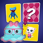 เกมส์เปิดป้ายจับคู่รูปปลาหมึกน้อยน่ารัก Octopus Memory Card Match Game