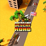 เกมส์รถถังโจมตีบุกทะเลทราย Operation Desert Road Game