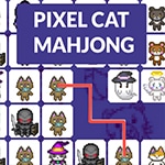เกมส์จับคู่มาจองแมวพิกเซล Pixel Cat Mahjong Game