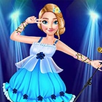 เกมส์แต่งตัวเจ้าหญิงแอนนาเป็นนักร้องซุปตาร์ Princess Anna Super Idol Project Game
