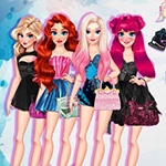 เกมส์แต่งตัวเล่นสเก็ตน้ำแข็ง6คน Princess Iceskates Winter Dress Up