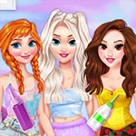 เกมส์แต่งตัวเจ้าหญิง6คนแสนสวย Princesses Tie Dye Trends #Inspo
