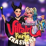 เกมส์แต่งตัวเจ้าหญิงแฟชั่นวายร้าย Princesses Villain Party Crashers