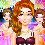 เกมส์แต่งตัวเจ้าหญิง6คนไปงานปาร์ตี้ยามค่ำคืน Queen Party Night Dress Up Game