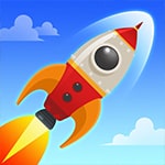 เกมส์จรวดเหาะขึ้นท้องฟ้า Rocket Sky 3D Game