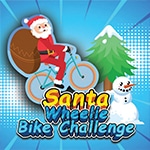 เกมส์ซานตาครอสขี่จักรยานยกล้อ Santa Wheelie Bike Challenge Game