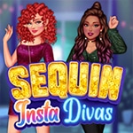 เกมส์แต่งตัวแฟชั่นระยิบระยับ Sequin Insta Divas