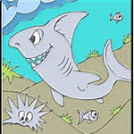 เกมส์ระบายสีปลาฉลาม Shark Tales Coloring