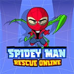 เกมส์สไปเดอร์แมนตีลังกาพ่นใย Spidey Man Rescue Online Game