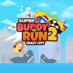 เกมส์ตัวยิ้มขับรถในเมือง Super Buddy Run 2 Crazy City