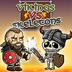 เกมส์ไวกิ้งผจญปะทะผีโครงกระดูก Vikings VS Skeletons Game