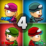 เกมส์ต่อสู้ซอมบี้4คน Zombie Parade Defense 4