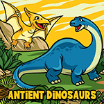 เกมส์เปิดป้ายจับคู่รูปไดโนเสาร์ Antient Dinosaurs Memory Game