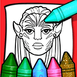 เกมส์ระบายสีตัวละครอวตาร Avatar Coloring Book Game