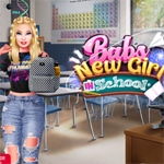 เกมส์เสริมสวยบาร์บี้ไปโรงเรียน Babs New Girl In School