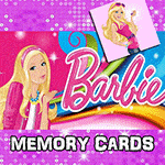 เกมส์เปิดป้ายจับคู่รูปบาร์บี้ Barbie Memory Cards Game