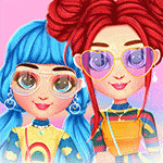 เกมส์แต่งตัวเพื่อนซี้4สาวแฟชั่นสายรุ้ง Bffs Rainbow Fashion Addict Game