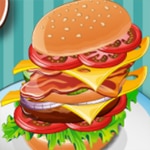 เกมส์ทำแฮมเบอร์เกอร์เสิร์ฟลูกค้า Burger Slinger