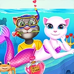 เกมส์แมวพูดได้ดำน้ำวาเลนไทน์ Cat Girl Valentine Story Deep Water
