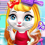 เกมส์เสริมสวยทำผมให้แมวน้อยน่ารัก Chic Baby Kitty Hair Salon Game