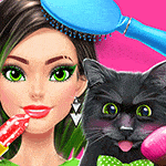 เกมส์ทำเสริมสวยน้องหมาที่รักกับเจ้านายสุดสวย Dog Cat Surprise Pet Spa Game