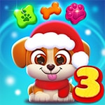 เกมส์จับคู่แคนดี้น้องหมา Dog Puzzle Story 3