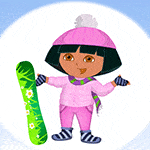 เกมส์แต่งตัวดอร่าไปเล่นสกี Dora Ski Dress up Game
