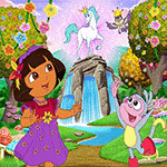 เกมส์เปิดป้ายจับคู่รูปโดร่า Dora memory cards Game