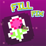 เกมส์ระบายสีตามแบบ Fill Pix