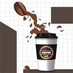 เกมส์เติมกาแฟลงแก้ว Fill the Coffee Cup