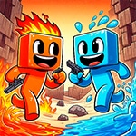 เกมส์บล็อกน้ำไฟผจญภัย Fire and Water Blockman