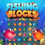 เกมส์จับคู่บล็อคปลาสำหรับเด็ก Fishing Blocks
