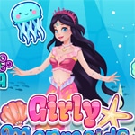 เกมส์แฟชั่นนางเงือกใต้ทะเล Girly Mermaids