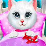 เกมส์เล่นกับเจ้าแมวเหมียวไม่ยอมนอน Kitty Bedtime Activities Game