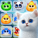 เกมส์จับคู่เพชรหน้าแมวทำเควส Kitty Jewel Quest Game