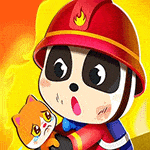เกมส์นักดับเพลิงแพนด้าตัวน้อย Little Panda Fireman Game