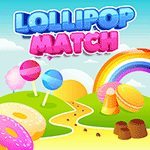 เกมส์จับคู่อมยิ้มโลลิป็อบหลากสี Lollipop Match Game