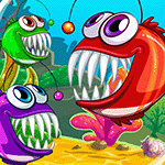 เกมส์ปลาใหญ่กินปลาเล็ก3คน Mad Fish Game