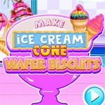 เกมส์ทำไอติมคลายร้อน Make Ice Cream Cone Wafer Biscuits
