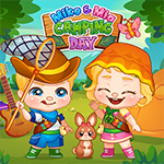 เกมส์เด็กน้อยเข้าค่ายแสนสนุก Mike And Mia Camping Day